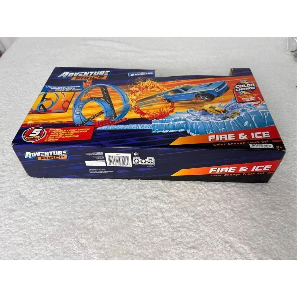 Adventure Force Fire and Ice Color Change Track Set 2 Cars